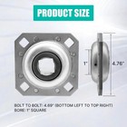 Hex Autoparts 1  Square Bore Disc Harrow Bearing  Compatible With Fd208r1 Series