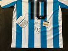 Diego Maradona Argentine Signed Autographed Dr-fit New Soccer Jersey W coa