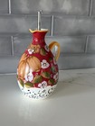Italian Ceramic Olive Oil Dispenser Bottle 40oz Hand Painted   Made Stainless