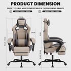 Gaming Chair With Massage ergonomic Pc Computer Chair With Footrest Comfortable