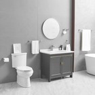 Bwe 5-piece Bath Hardware Set W  Towel Bar  Hook  Paper Holder - Brushed Nickel