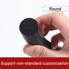 5mm 20mm Black Epdm Rubber Foam Sealing Strip Round Bar For Cabinet Door Seal