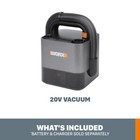 Wx030l 9 Worx 20v Portable Vacuum - Tool Only  no Battery Or Charger 