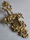 Rare 19th Century Antique Hand Carved Gilt Wood Italian Baroque Style Mirror