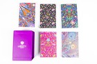 Liberty London Set Of 5 Mini Notebooks Compendium In Purple Slip Case New