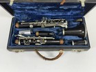 Antique Fernand Chapelain Et Cie France Wood Clarinet In Case     0456   Rare