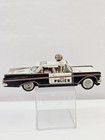 Yonezawa Toys Tin Friction Car 1959 Buick Police Car No 7 Made In Japan Vtg