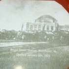 Broad Street Station - Richmond Va Virgina Rr Souvenir Antique Glass Dish Plate
