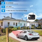 Solar Driveway Alarm 1800ft Range  Wireless Motion Sensor  Weatherproof Alert