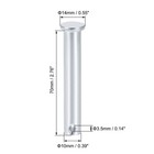 Single Hole Clevis Pins 10mm X 70mm Flat Head Zinc-plating Solid Steel Pin 8pcs