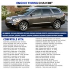 Timing Chain Kit Oil Pump  4vvt Cam Phaser Int  Exh For 3 0 3 6l Equinox Cts Srx