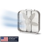 Lasko 20  Classic Box Fan With Weather-resistant Motor  Portable Cooling Floor O