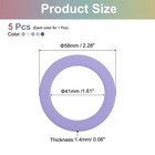 5pcs Magnetic Sticker Ring Magnetic Adapter Ring 5 Color