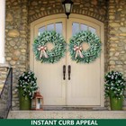 26   Large Wreaths For Front Door Year Round  Spring Summer Artificial Green    