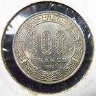 Central African States 100 F Cfa 1975 Angola Cameroon Congo Chad Eq Guinea I3491