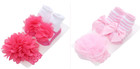 Baby Girl Socks   Headband Set 2-pack Floral Cotton Low Cut Socks Hairbands