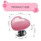 Enigne Start Button Switch Cover  Heart Decorative Push-to-start 1 Pc Pink  01