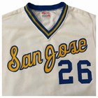 Vintage 80s Wilson San Jose State Spartans Game Worn Baseball Jersey Mens Sz 44
