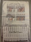New 4 Piece Gray Baby Toddler Crib Rail Cover Protector Safe Teething Guard Wrap