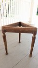 Rare Antique Wood Piano Organ Stool Unique Triangle Sold For Restoration