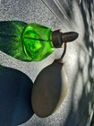  Antique Vintage Pineoleum Atomizer Bottle Green Glass Works