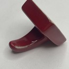 Vtg Porcelain Robe Towel Lipstick Red Wall Mounted Hook Mcm Restoration Style