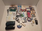 Huge Vintage Junk Drawer Estate Lot Mixed Collectibles Crafts Keychains  