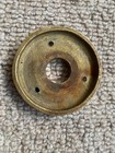 Old Cast Brass  Door Knob Backplate Old Vintage Antique Reclaimed
