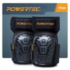 Powertec 71879 Knee Pads For Work  Construction  Flooring  Gardening  1 Pair