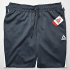 Reebok  11309 New Men s Ebony Slim Elastic Waist Drawstring Interlock Pants