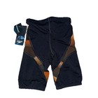 Speedo Boys Jammer Swim Size 22 Black Team Orange Endurance Nwt