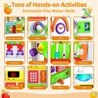 Montessori Busy Board For 1 Year Old Boy Girl  Musical Baby Toys 12-18 Months 