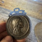 Antique French Plaque Of Christ Salvator Mundi  Artist Signeruffony Easel Stand