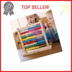Melissa   Doug Abacus - Classic Wooden Educational Counting Toy With 100 Beads