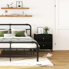 Black Nightstand 2 Drawer Dresser For Bedroom small Night Stand End Table With