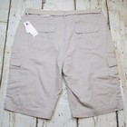 Khaki Cargo Belted Shorts Blu Rock Mens  40w  Sand Tan Outdoor Utility Nwt