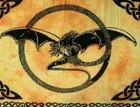 Indian Tapestry Yellow Fly Dragon Wall Decor Bohemian Hippie Cotton Wall Hanging