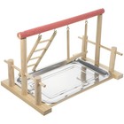 Parrot Stand Grinds Claw Sticks Cage Perch Bird Play Pet Exercise Standing Toy