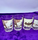 Vintage Arby   s Glass Cups Winter Christmas Collectibles Bundle Set Of 4