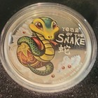 Perth Mint 2013 Year Of The Snake 1 2oz Silver Proof 50c Tuvalu Baby Snake Coin