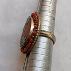 Rare Ancient Silver Antique Roman Ring Artifact Stunning With Multicolor Stone