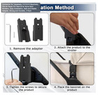 Connector For Uppababy V1 v2 v3 Bassinets     Fits Nuna Triv Next   Swiv  2-pack