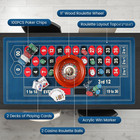 11    Roulette Wheel Set With 47 2   23 6    Table Layout Felt   With 100pcs Abs Pok