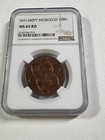 1922-py  ah 1340  Morocco 10 Mazunas Graded Ms 65 Rd By Ngc