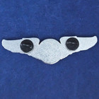 Medical Flight Wing Pin  3   Silver-nickel Plated   1404