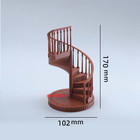 1 12 Scale Miniature Diorama European Style Spiral Staircase Dollhouse Display