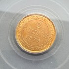 1872 Newfoundland Canada  2 Gold Pcgs Au 55