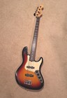 2007 Fender American Deluxe 4 String Jazz Bass With Case Sunburst