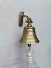 Nautical Brass Ship Bell Hanging Antique Door Bell With Wall Mounted Bracket