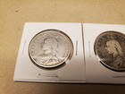 Lot Of 4 Queen Victoria Silver Half Crowns 1889  1889  1890  1894
